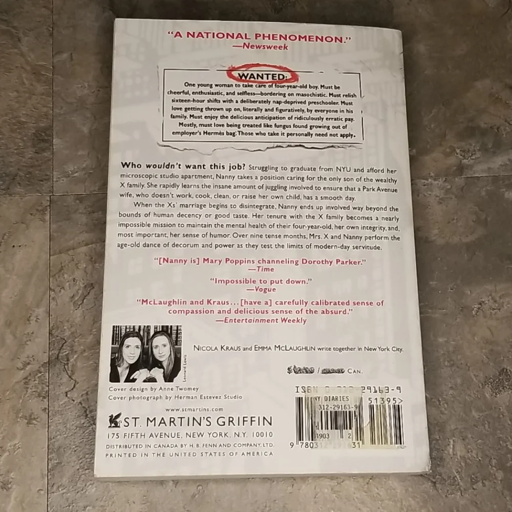 The Nanny Diaries Paperback